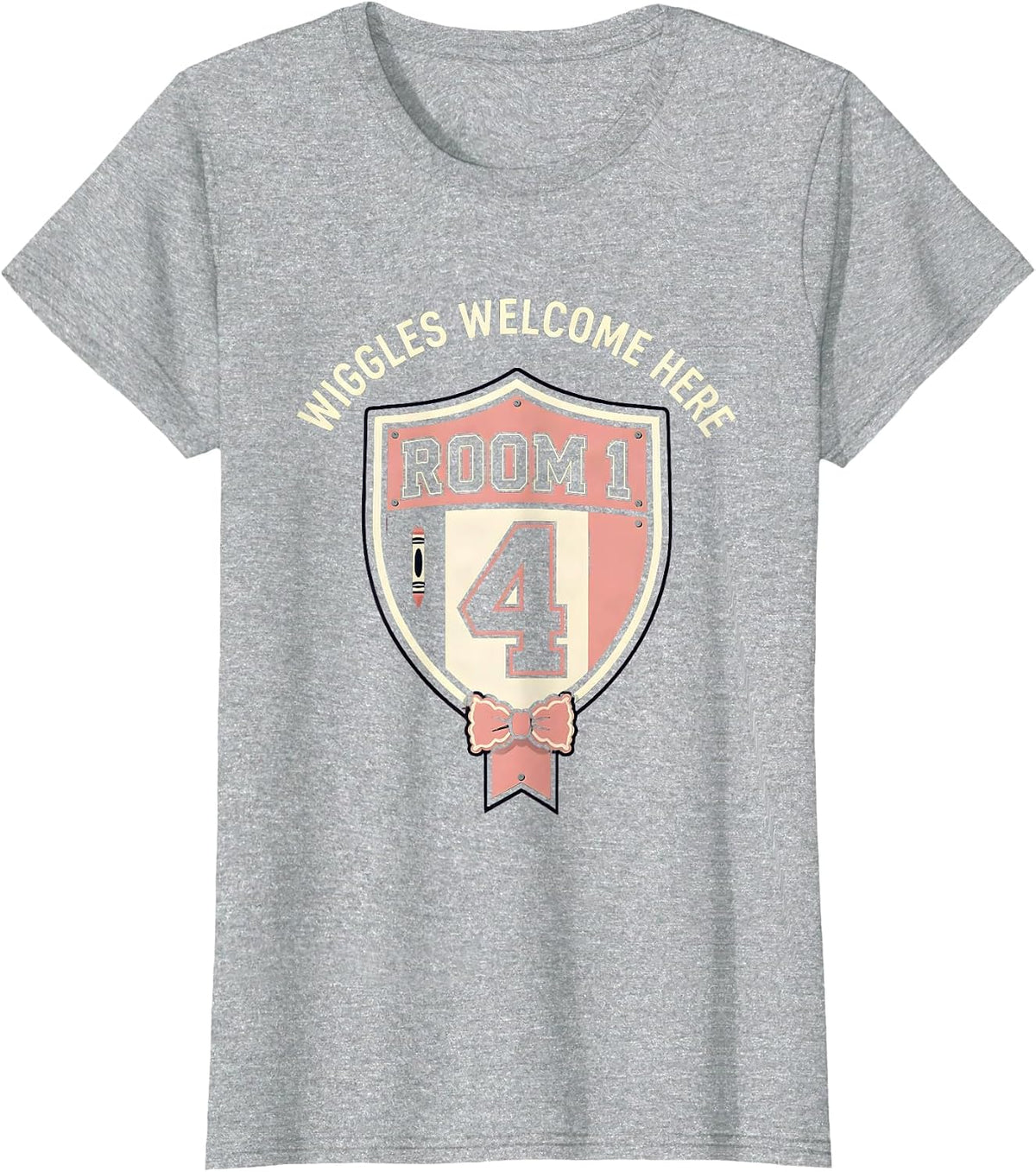 Wiggles Welcome Here Preschool Teacher Design T-Shirt - Heather Grey