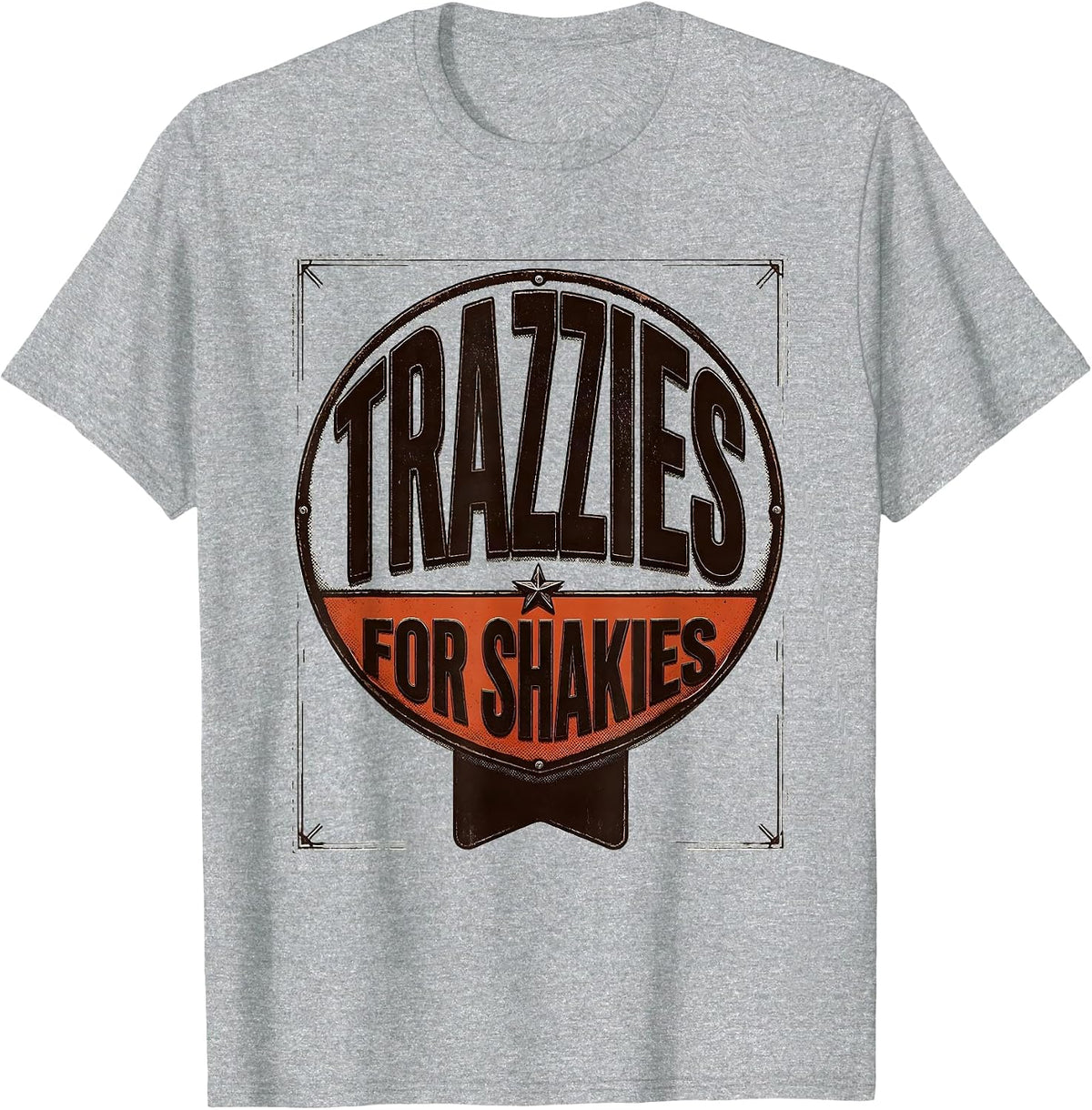 Men's Trazzies For Shakies Funny Vet Tech Veterinary Technician T-Shirt - Heather Grey