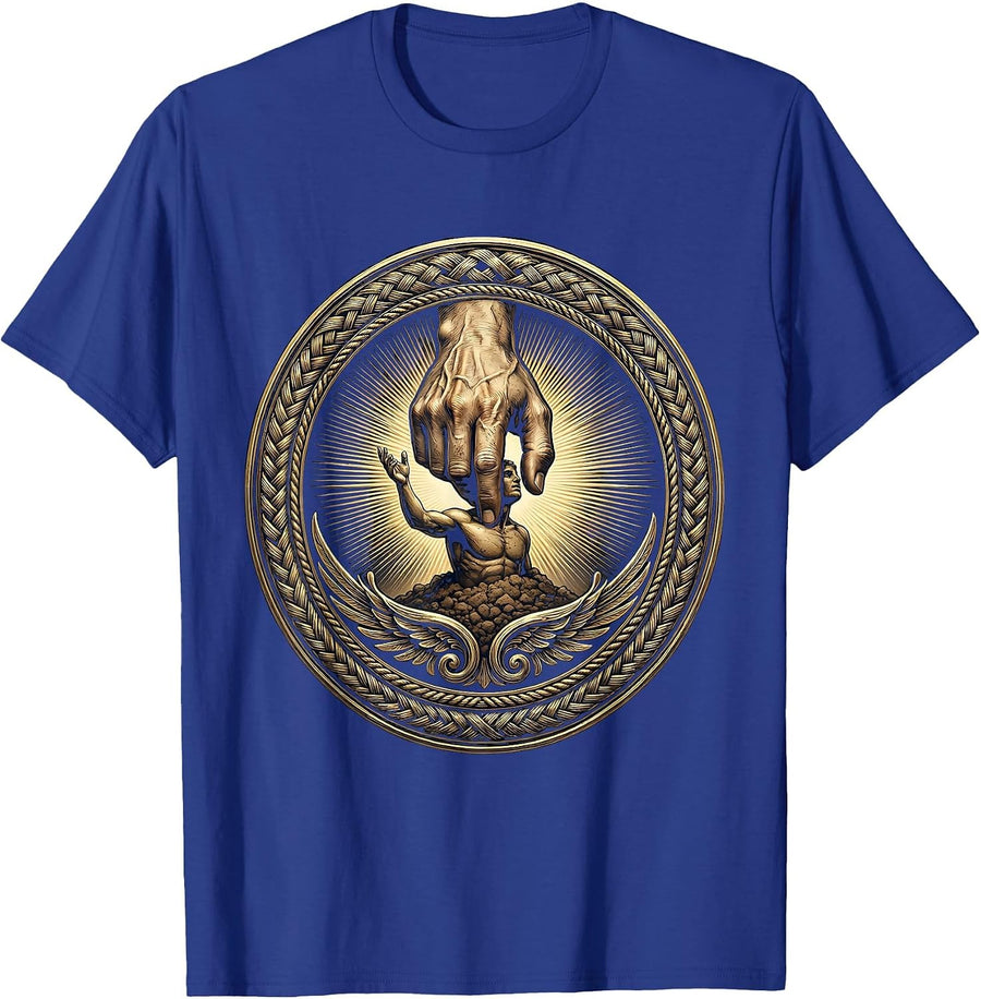 Colossal Hand Sculpting Human Figure From Clay T-Shirt - Royal Blue