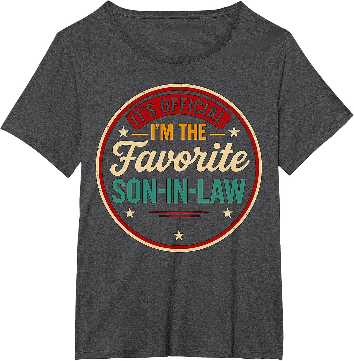 Official Son-in-Law T-Shirt - Dark Heather Grey