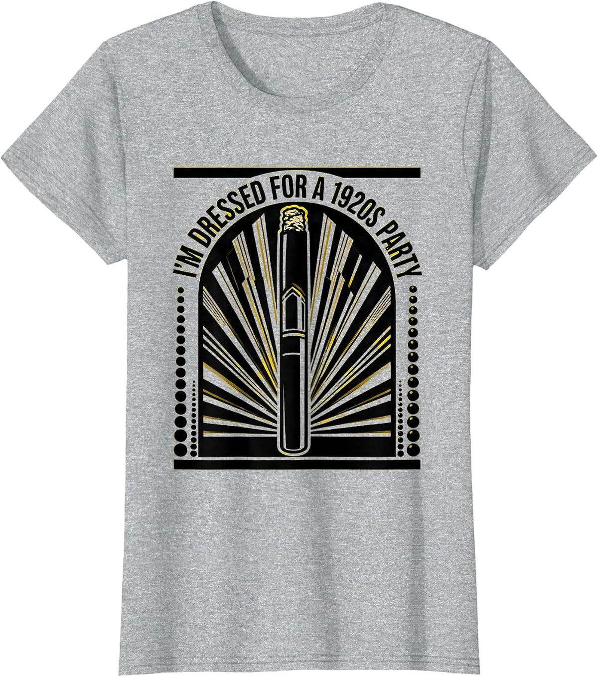 I'm Dressed For A 1920s Party Vintage Roaring Twenties New T-Shirt - Heather Grey