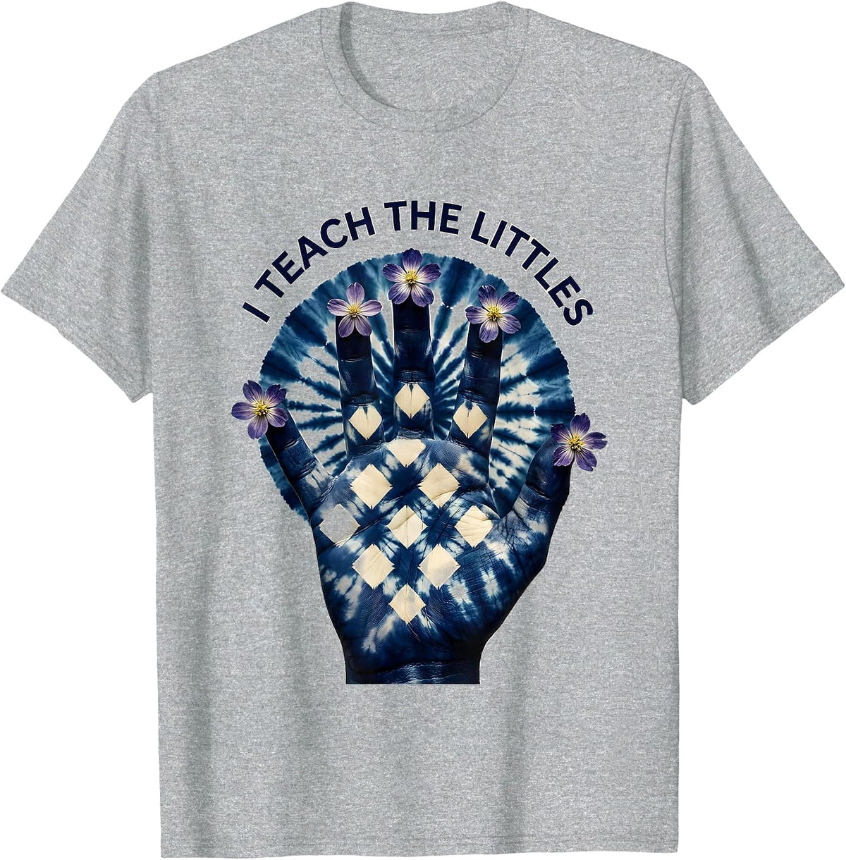 Men's I Teach The Littles Preschool Teacher Design T-Shirt - Heather Grey