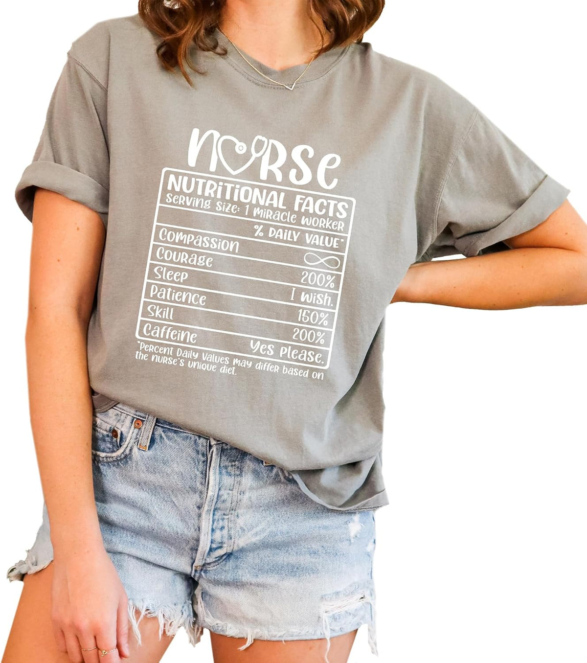 Nurse T-Shirt Medical School Shirt Retro Look Oversized Unisex Graphic Tee for Nurse 100% Cotton Premium Quality Gift for