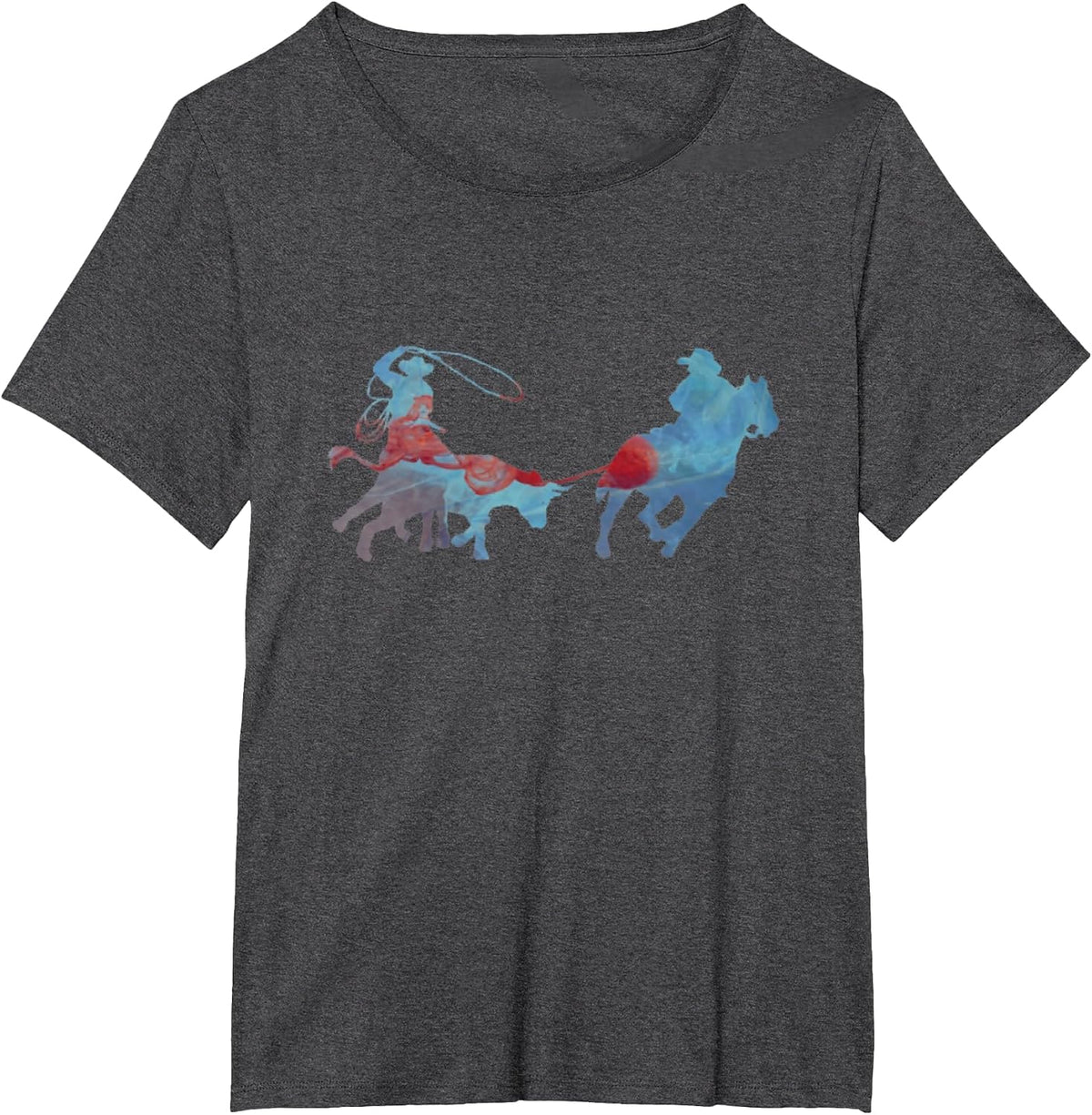 Team Roping T-Shirt - Dark Heather Grey