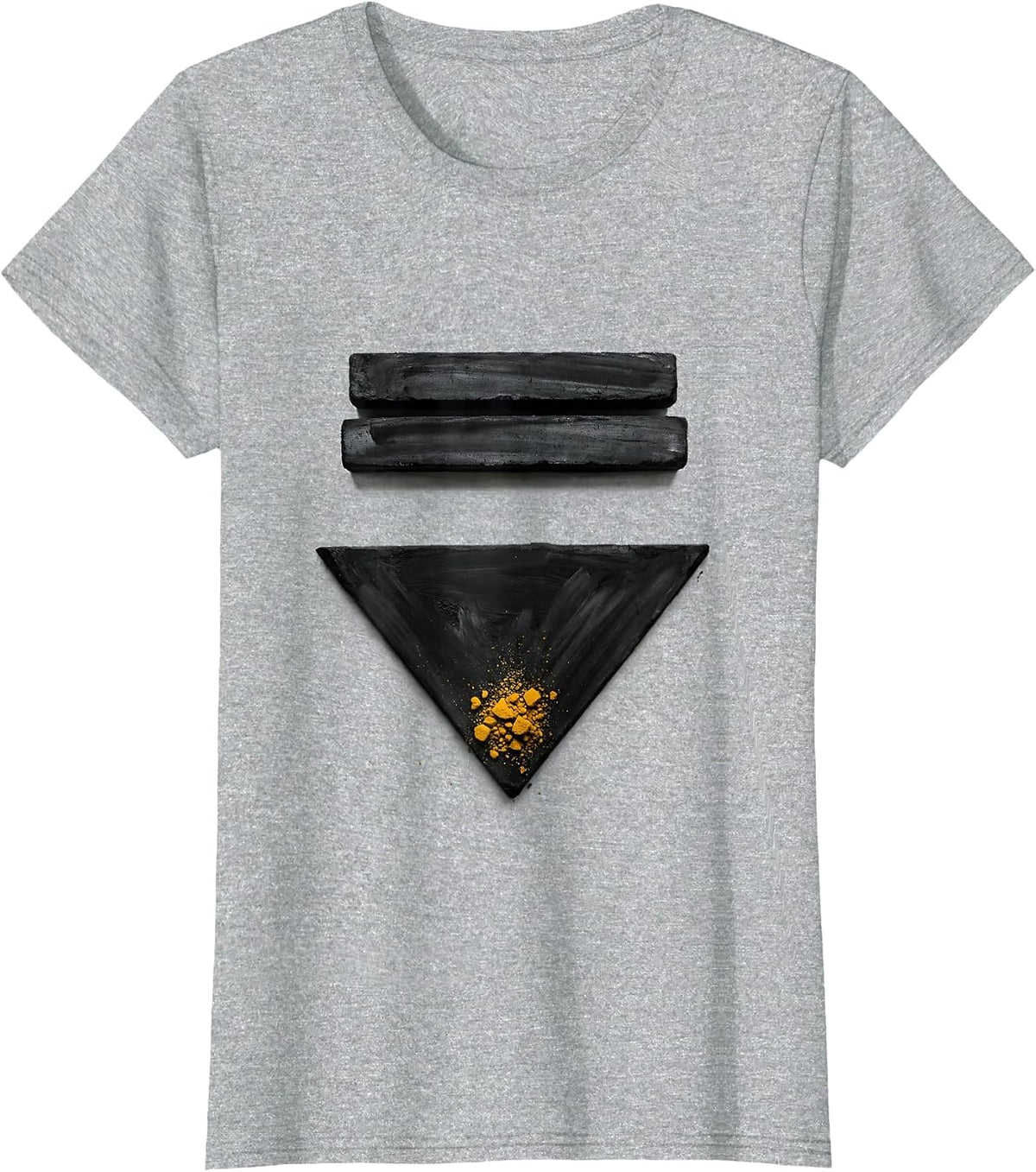Women's Stern Stare Minimalist Miniature Schnauzer Lover Humor T-Shirt - Heather Grey
