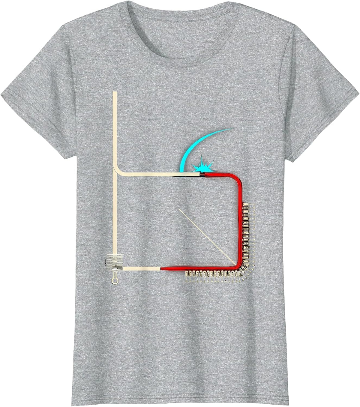 Women's Electrician Trade Pride Humor Lineman Gift T-Shirt - Heather Grey