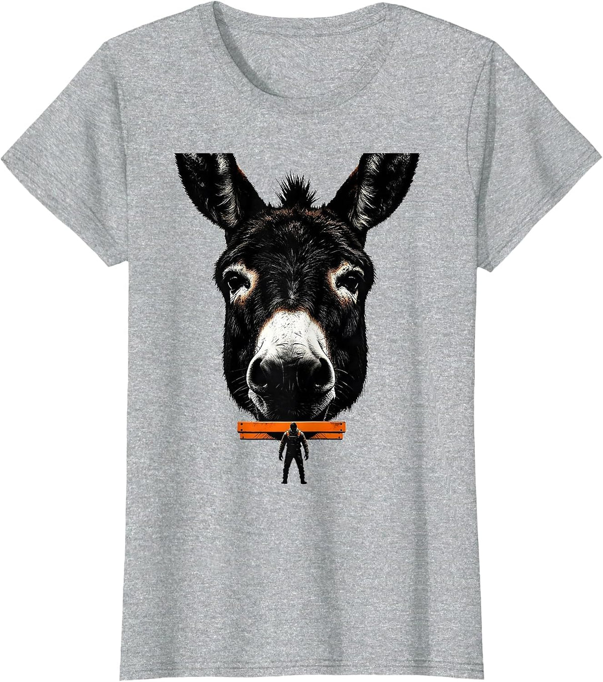 Donkey Keeper Farm Animal Humor Silly T-Shirt - Heather Grey