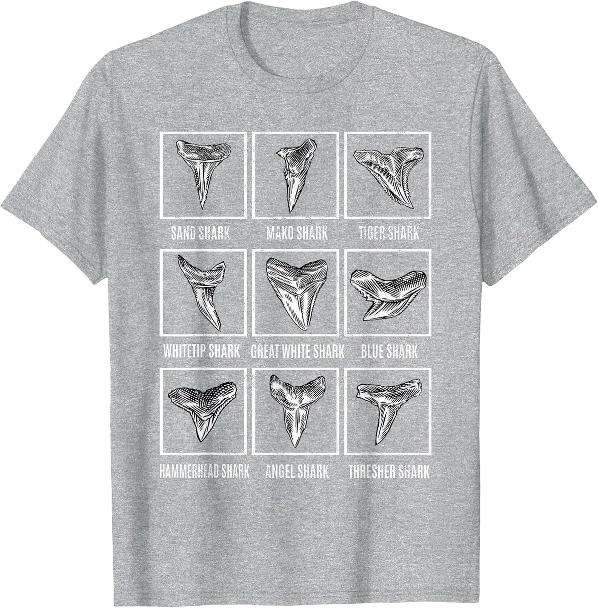 Shark Teeth Collector Sharks Tooth Collection T-Shirt - Heather Grey