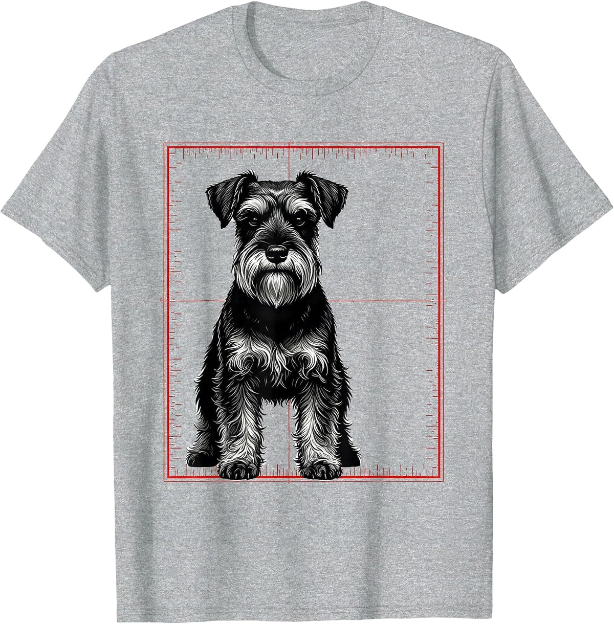 Men's Miniature Schnauzer Swiss Humor Dog Lover Gift T-Shirt - Heather Grey