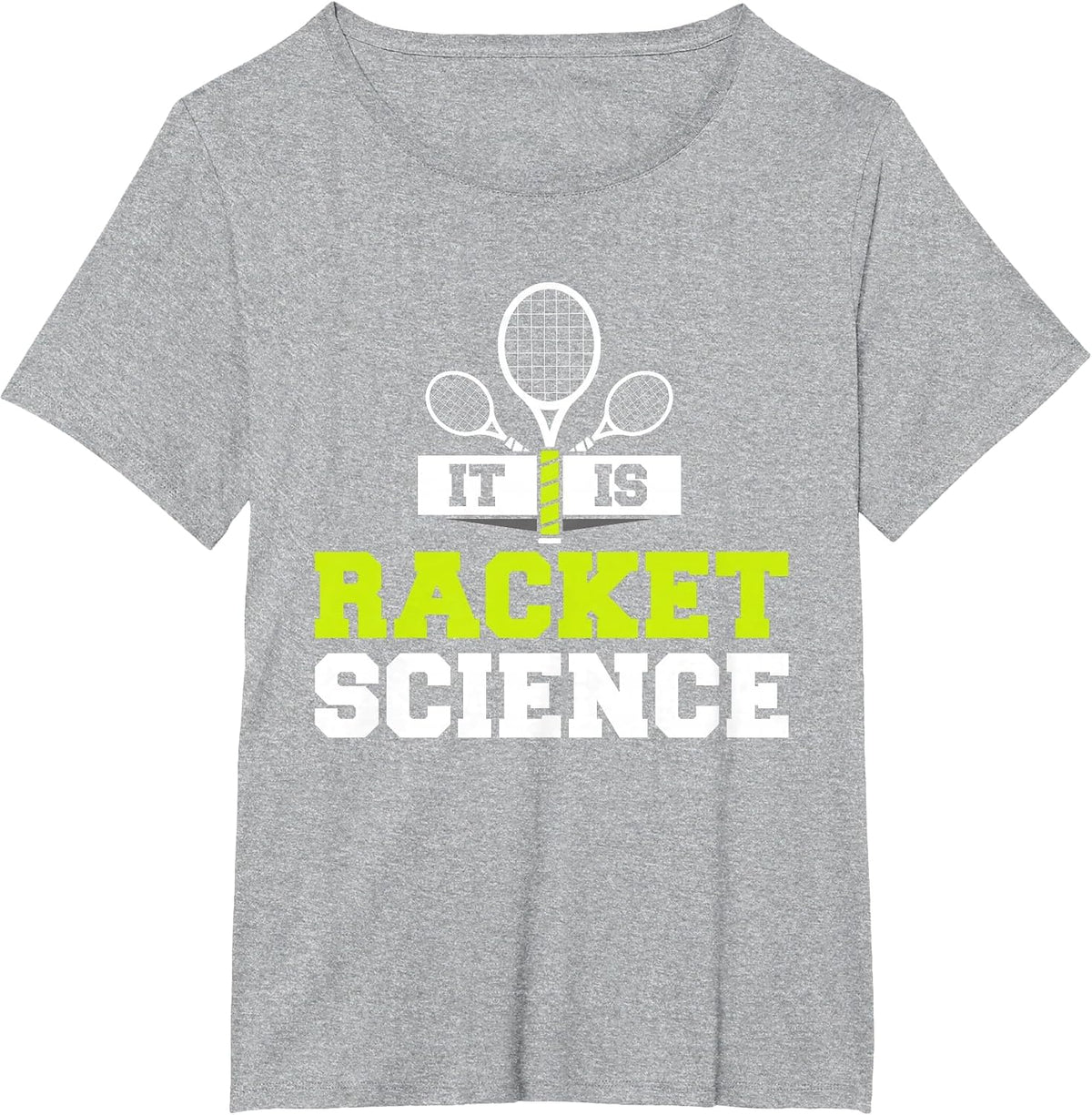It is Racket Science Funny Tennis Player Court Game Pun T-Shirt - Heather Grey