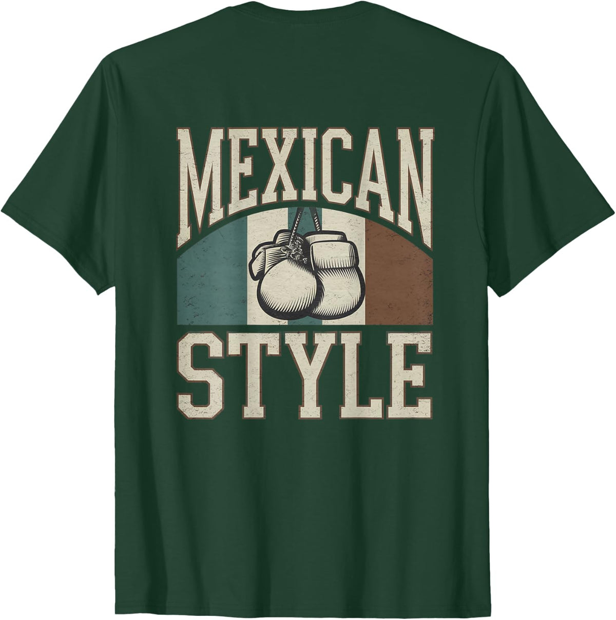 Mexican Style Boxing Apparel | Combat Sports Fighter Gear T-Shirt - Dark Green