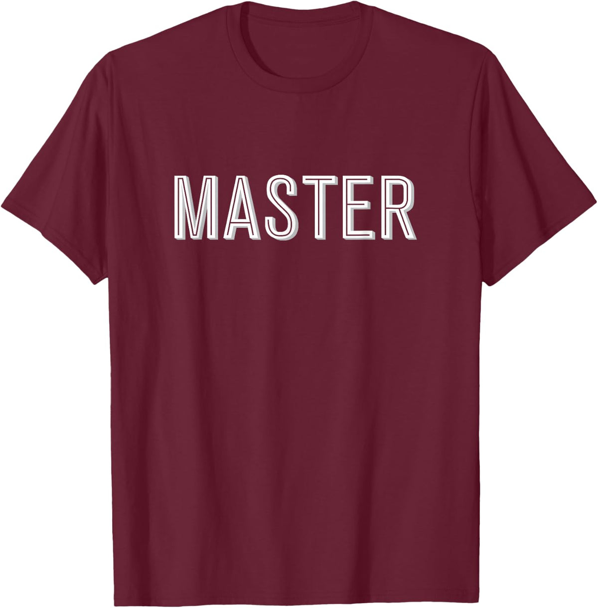 Master T-Shirt BDSM Roleplaying Gift for Dom Daddys T-Shirt - Burgundy
