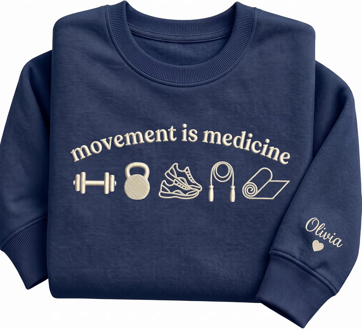 GABITA Custom Physical Therapist Embroidered Zip Sweatshirt, Name On Sleeve - S1