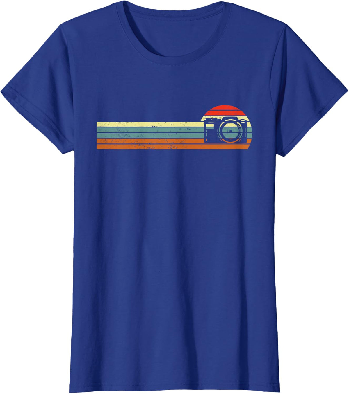 Retro Photographer Camera Funny Journal Photography T-Shirt - Royal Blue