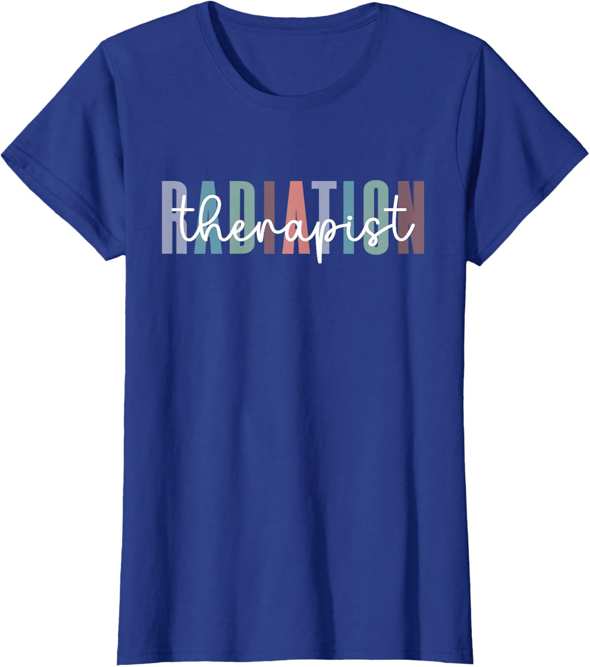 Radiation Therapy Week For Radiation Therapist Black Unisex-Adults Modern T-Shirt - Royal Blue