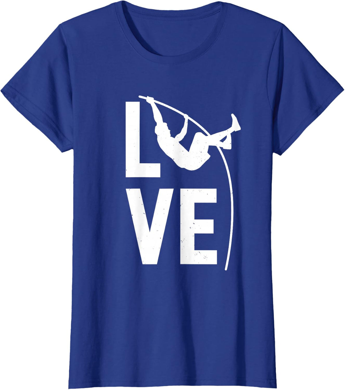 Pole Vault Art for Men Women Track and Field Pole Vaulting T-Shirt - Royal Blue