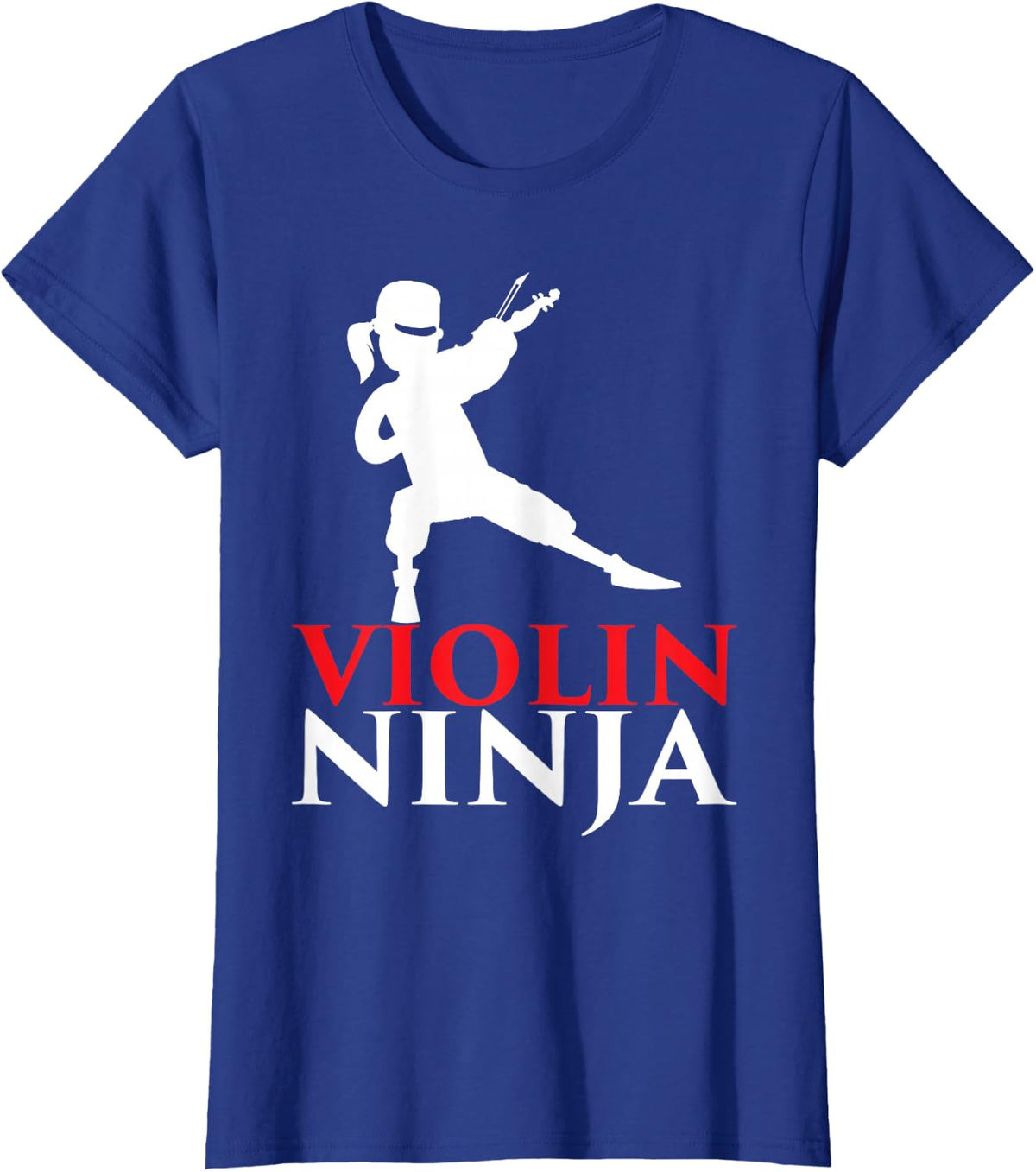 Violin Ninja Violinist Player Music Lover Gift T-Shirt - Royal Blue
