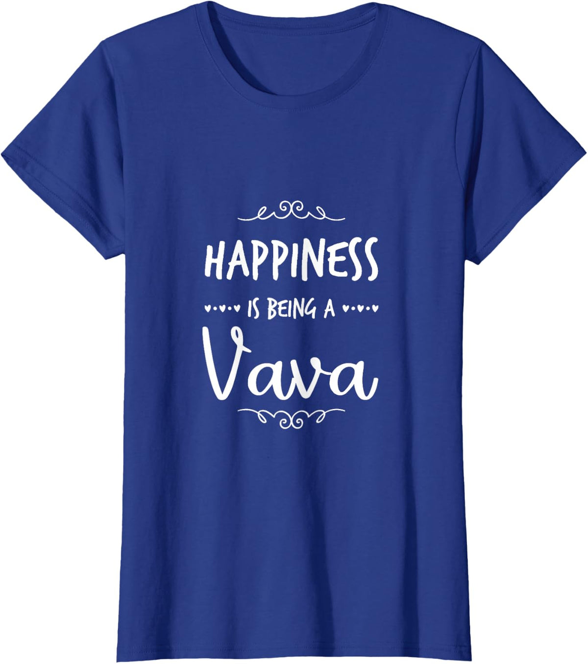 Happiness Being A Vava Portugal Portuguese Grandma T-Shirt - Royal Blue