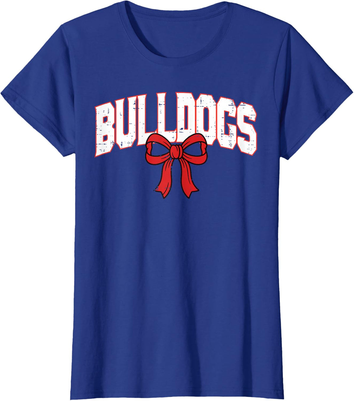 Bulldog Men Women Kids Girls Boys Teen Youth T-Shirt - Royal Blue