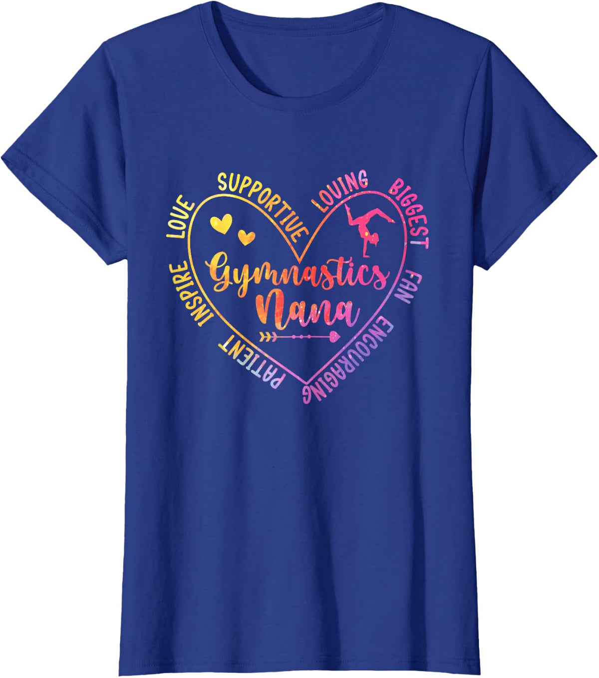 Gymnastics Nana Appreciation Grandma Nana Of A Gymnast Nana T-Shirt - Royal Blue