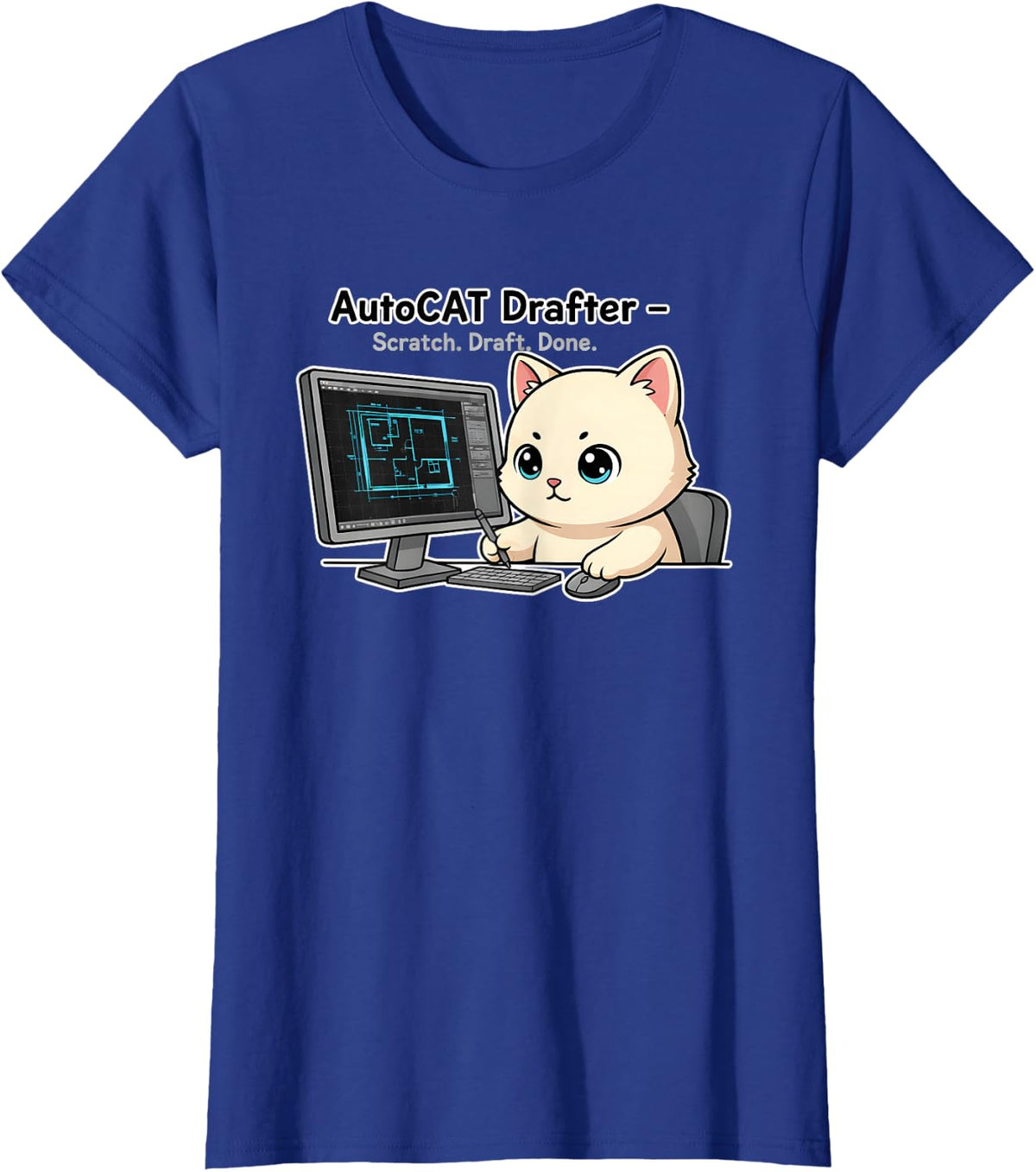 I’m an Autocad Drafter I Search and Delete T-Shirt - Royal Blue