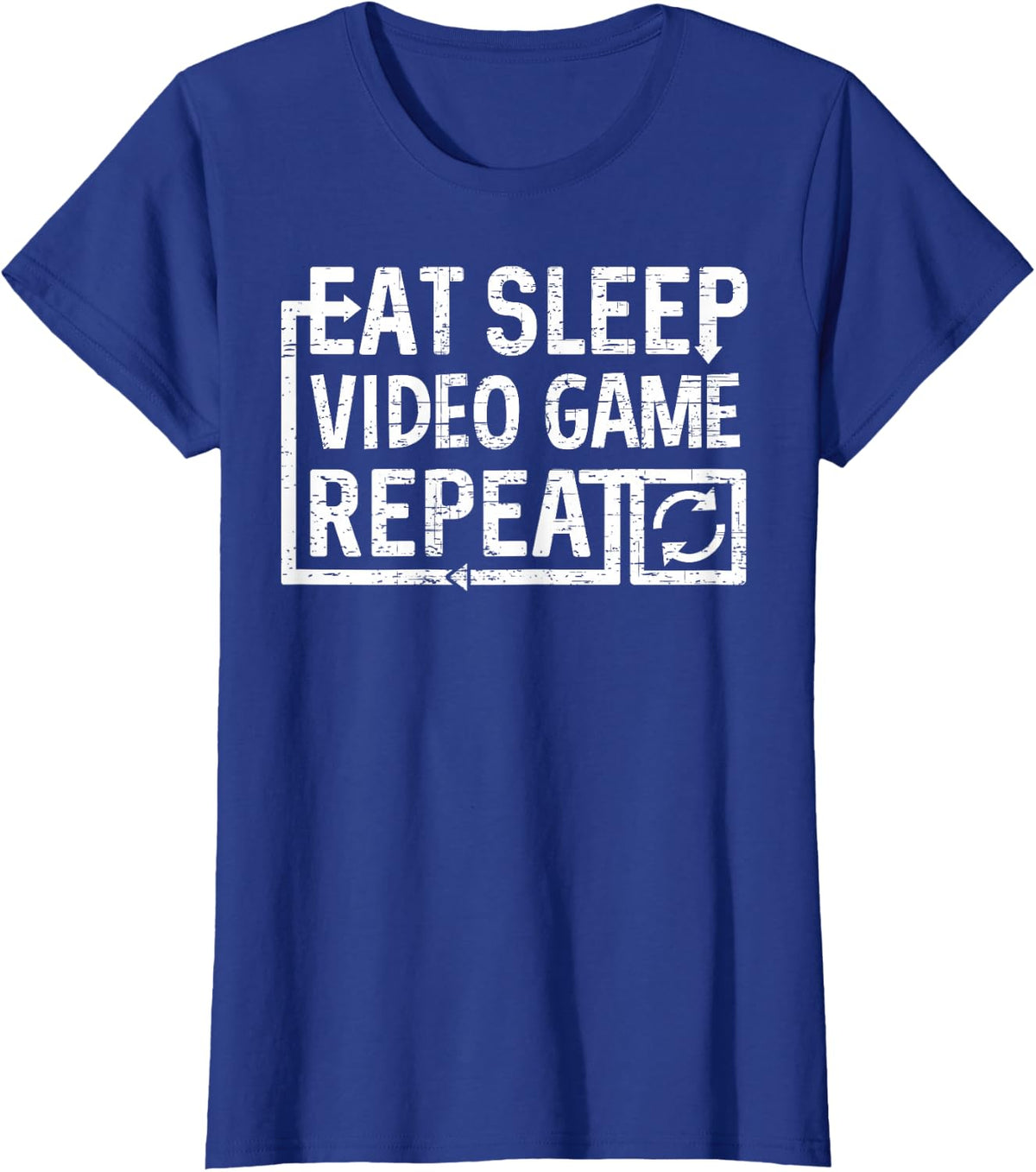 Eat Sleep Video Game T-Shirt - Royal Blue