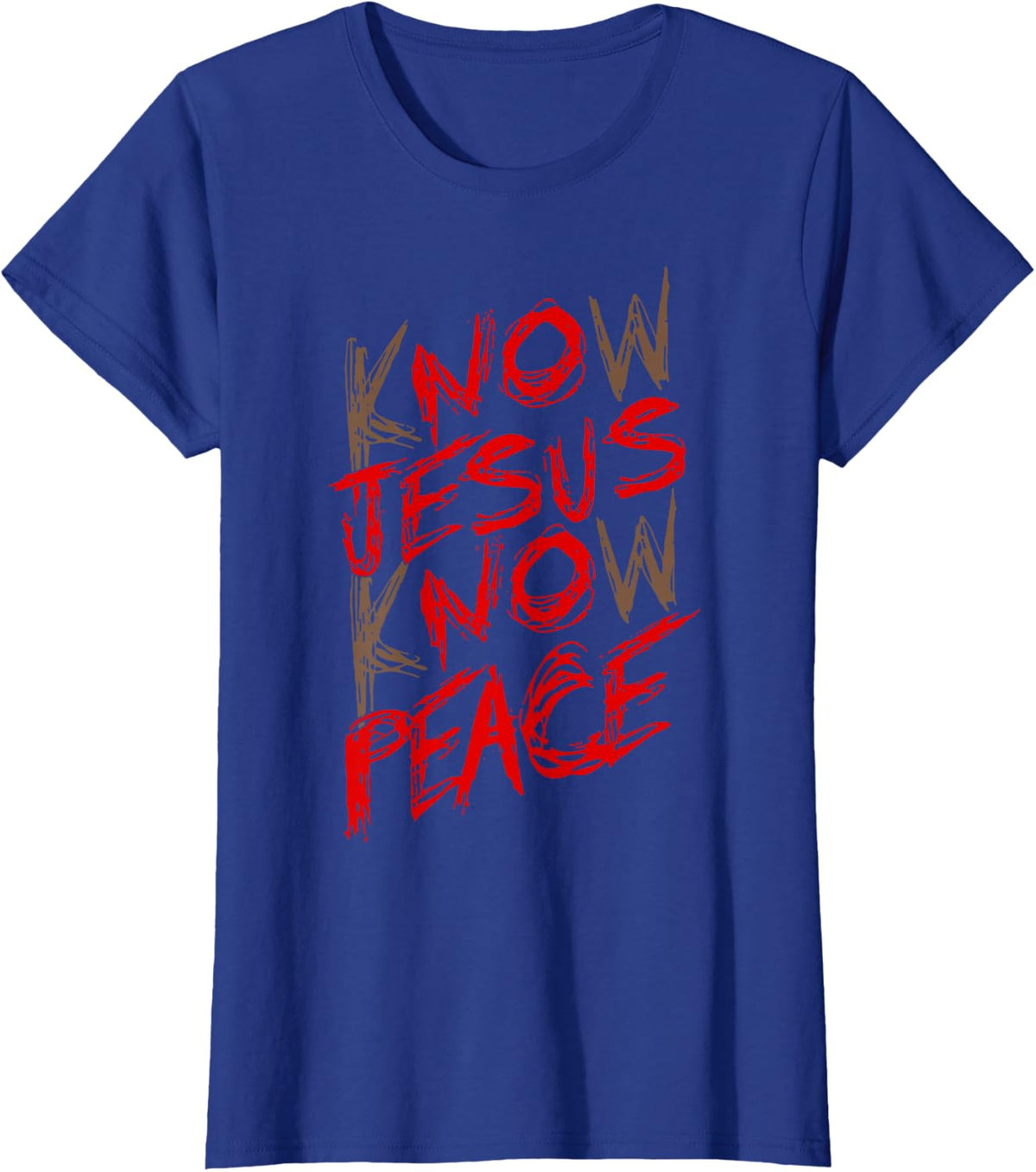 Know Jesus Know Peace T-Shirt - Royal Blue