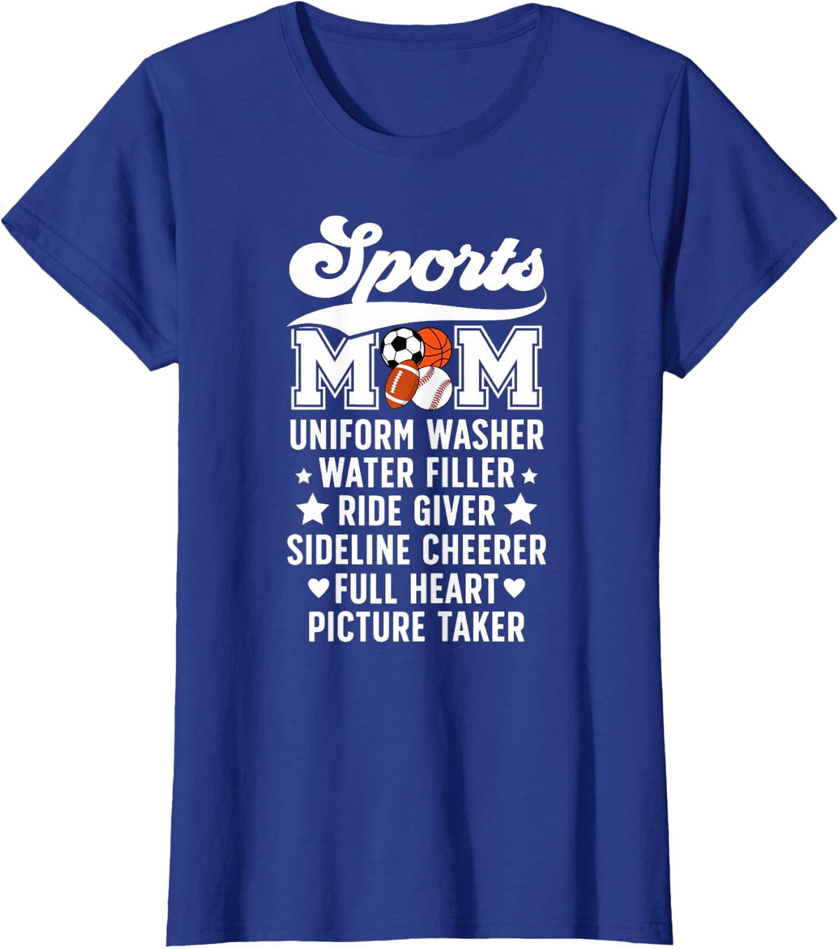 Sports Mom Definition Sports Mama Sports Mother Sport Mom T-Shirt - Royal Blue