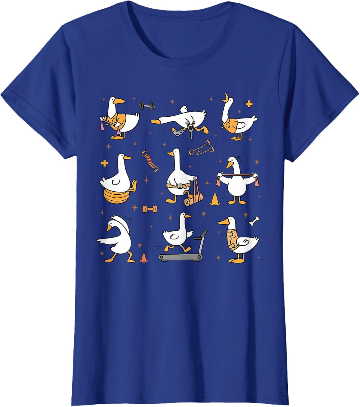 Silly Goose Physical Therapy Physical Therapist Rehab Team T-Shirt - Royal Blue