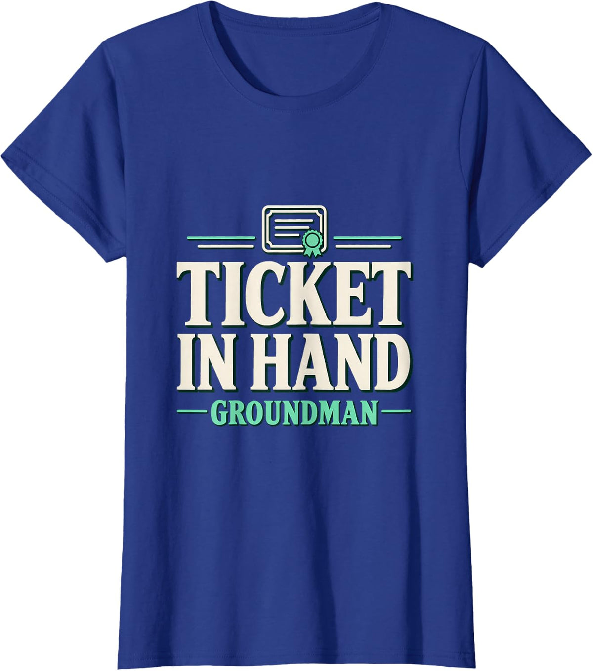 Ticket in Hand Groundman Journeyman Lineman Trade Pride T-Shirt - Royal Blue