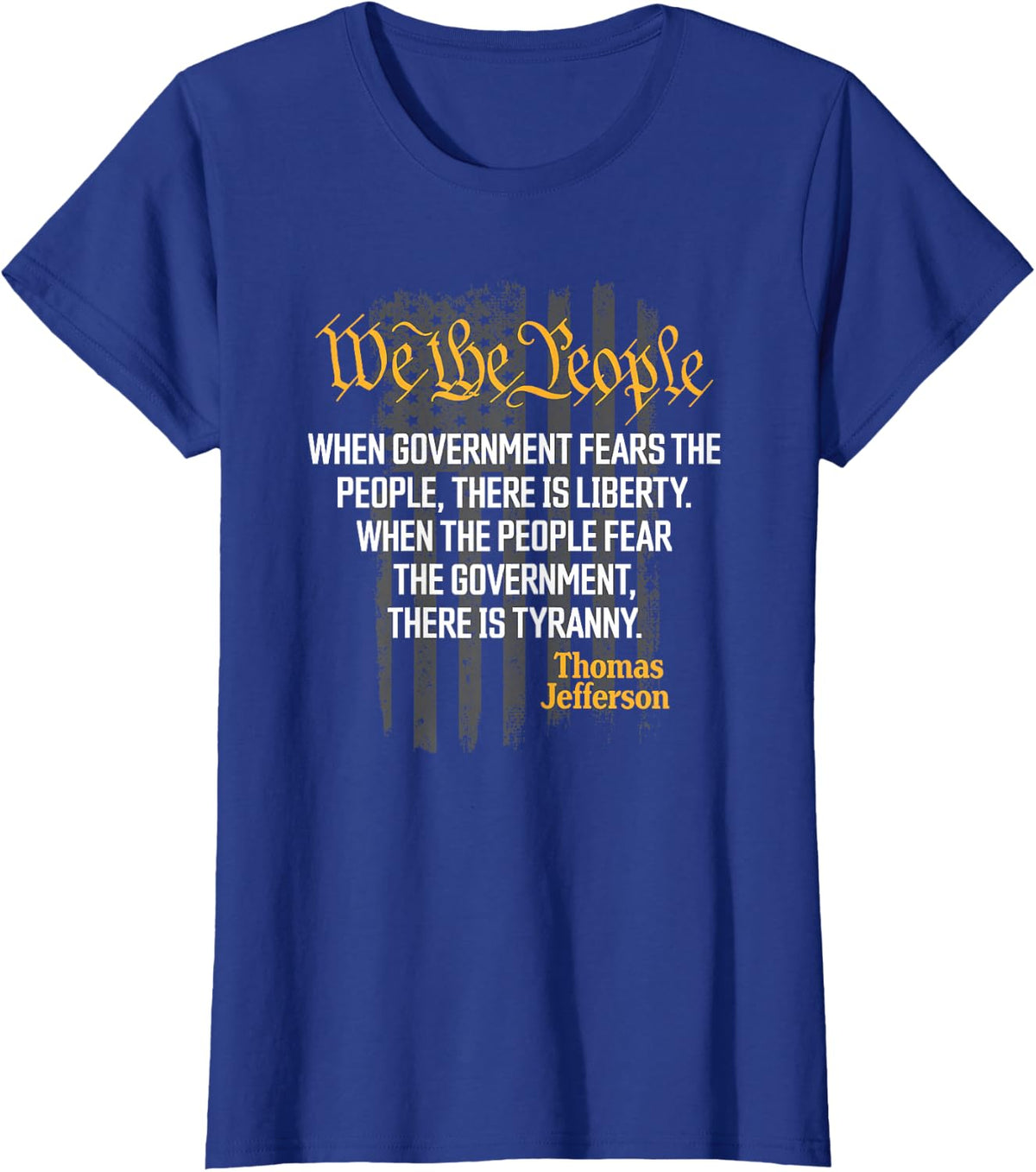 Quotes T-Shirt - Royal Blue