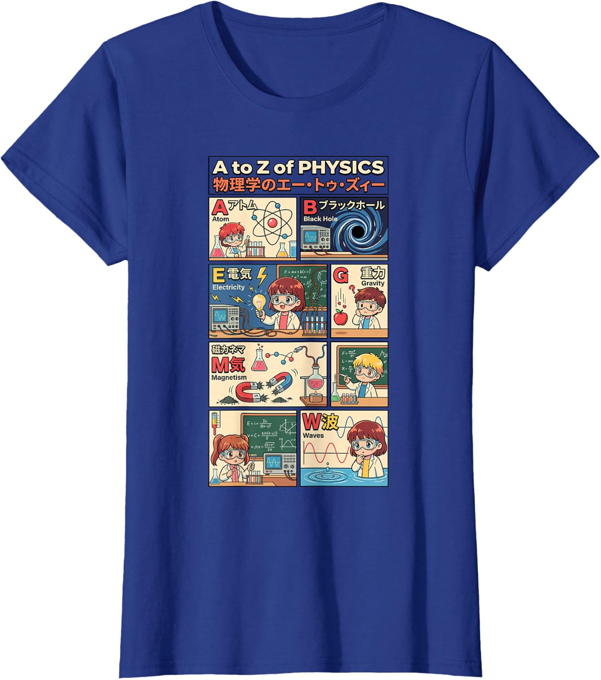 Quantum Physics String Theory Science Teacher T-Shirt - Royal Blue