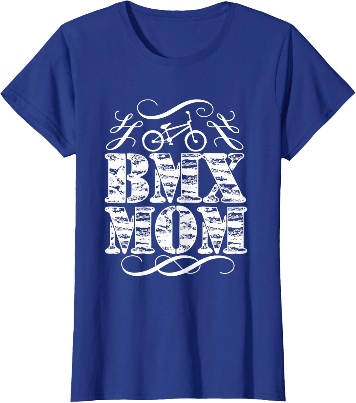 BMX MOM Bike Racing Mother's Shirt T-Shirt - Royal Blue
