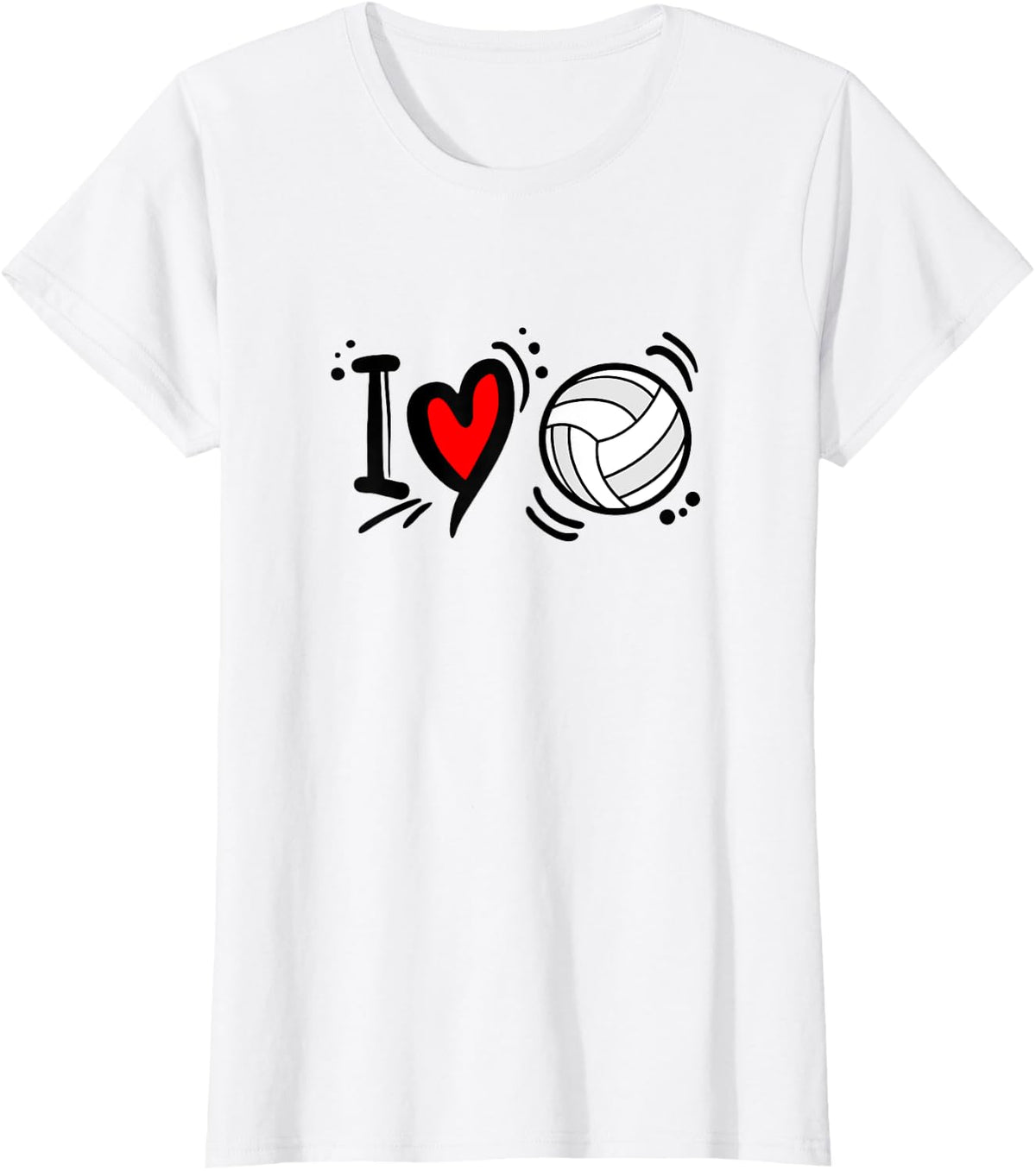 love volleyball T-Shirt - White