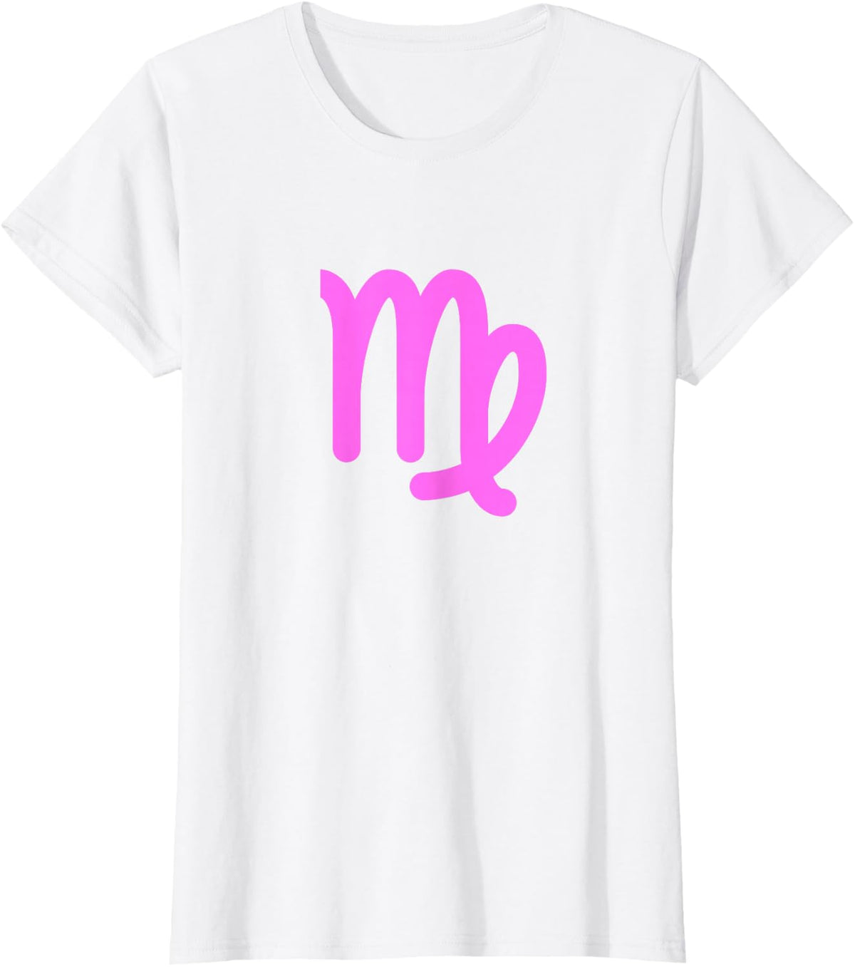 Virgo Symbol Zodiac Sign Horoscope T-Shirt - White