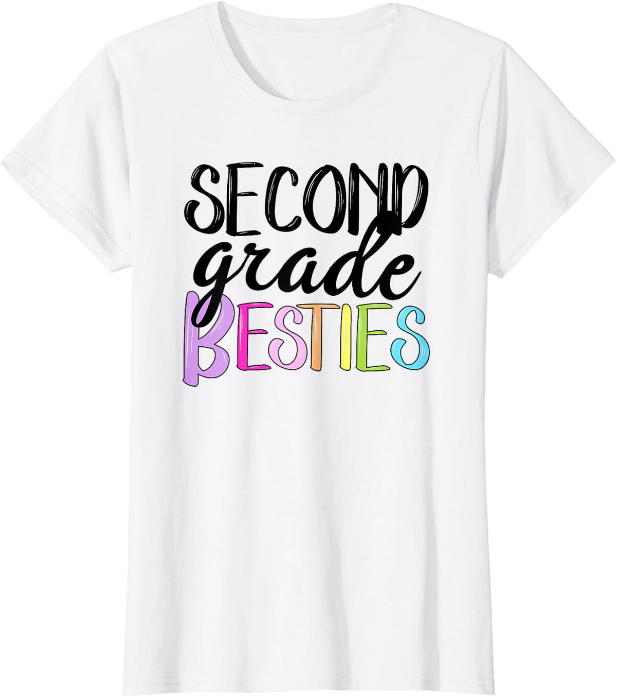 Second Grade Besties - 2nd Grade Squad - Second Grade Tribe T-Shirt - White