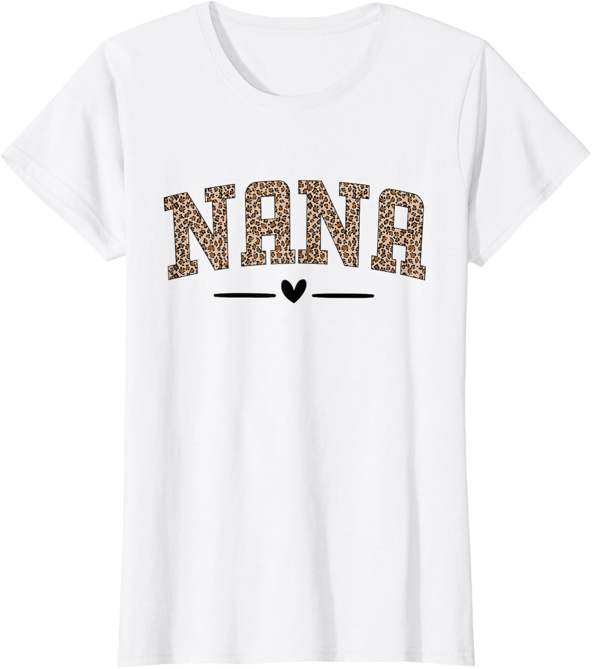 Cute Nana Cheetah Print Leopard Mothers Day T-Shirt - White