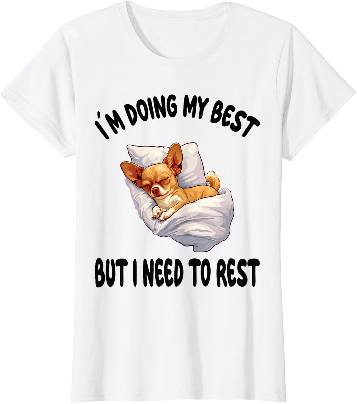 Chihuahua Chiwawa Official Sleepshirt Pajamas Nightgown T-Shirt - White