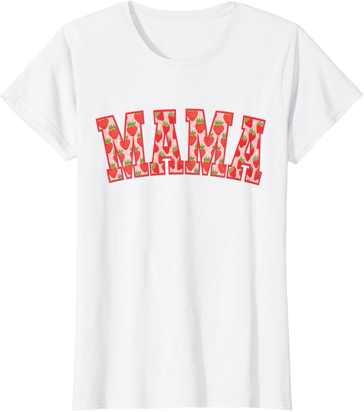 Mama of The Berry First Birthday Strawberry Family Matching T-Shirt - White