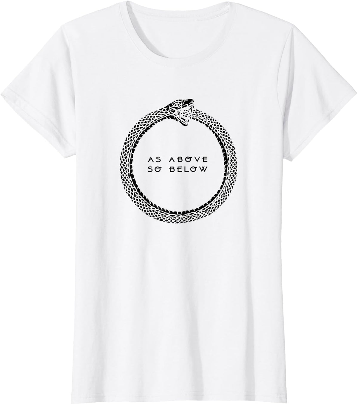 As Above So Below T-Shirt - White