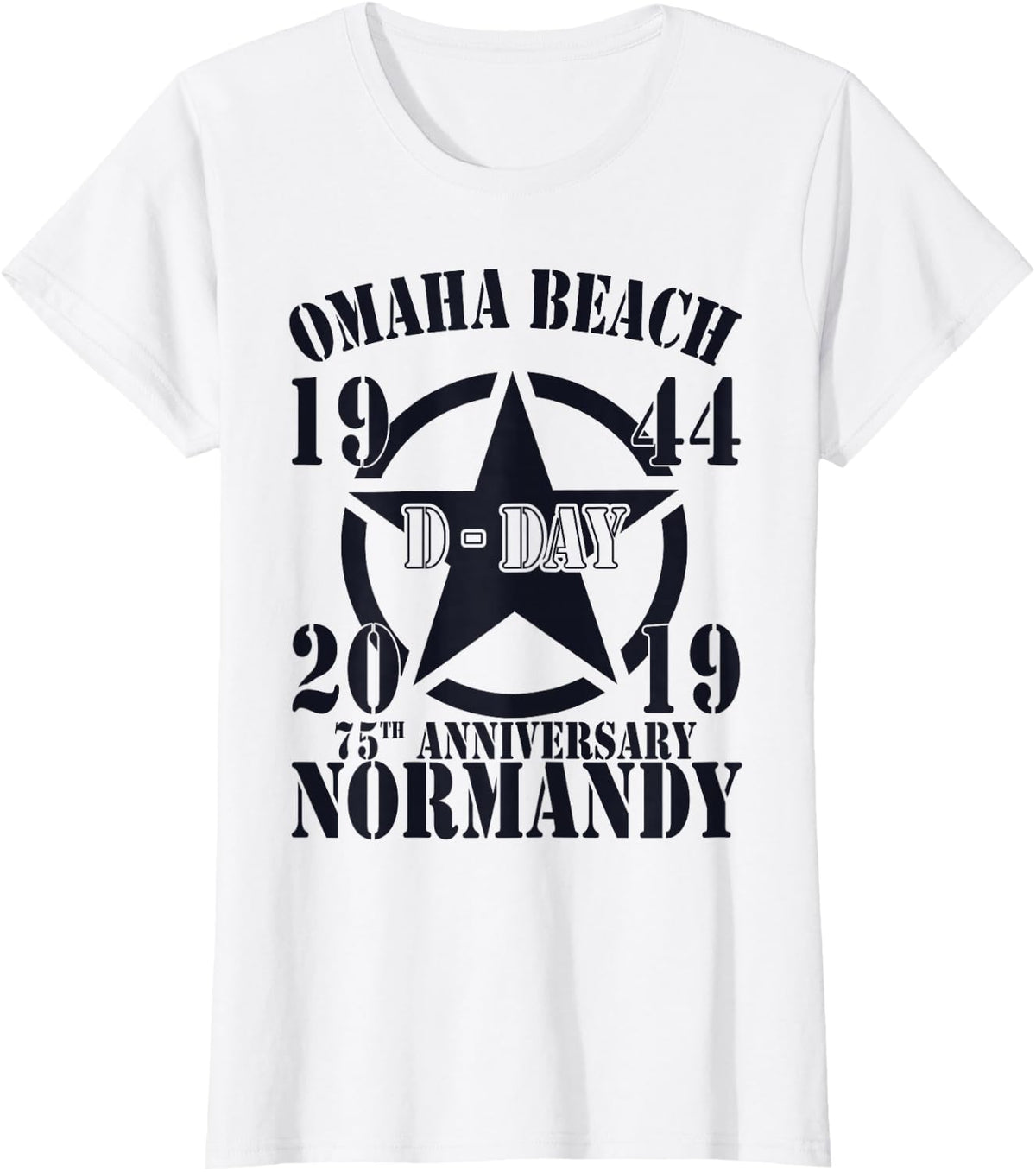 Omaha Beach D-Day 75th Anniversary T-Shirt - White