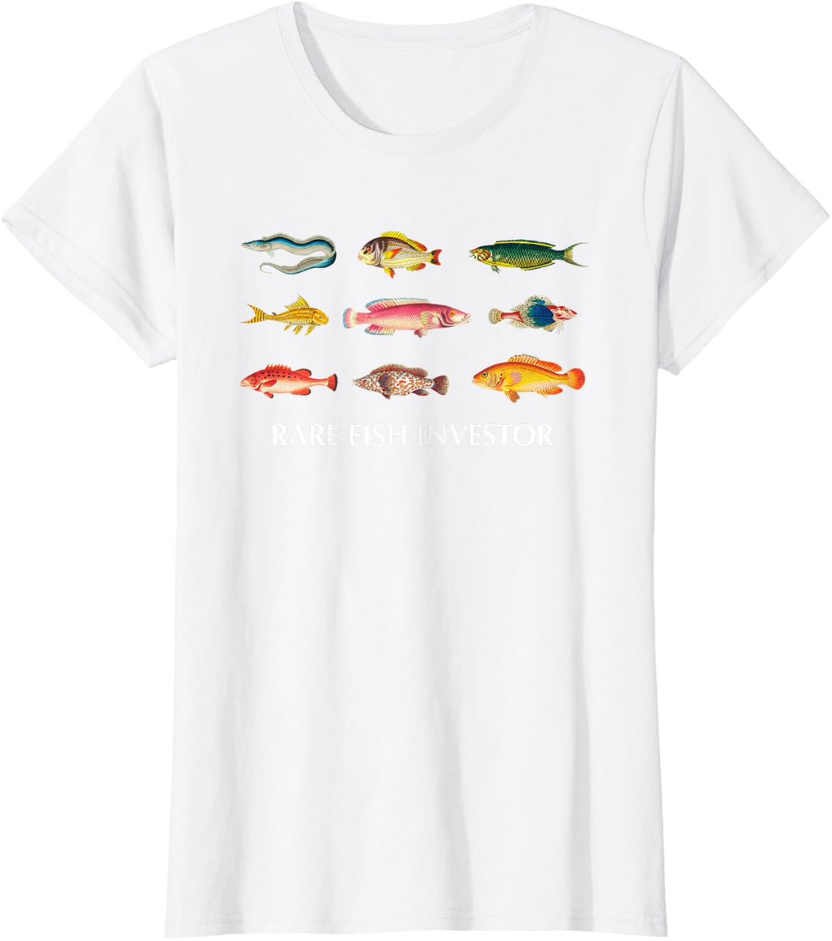 Rare Fish Investor Funny For Men Women T-Shirt - White