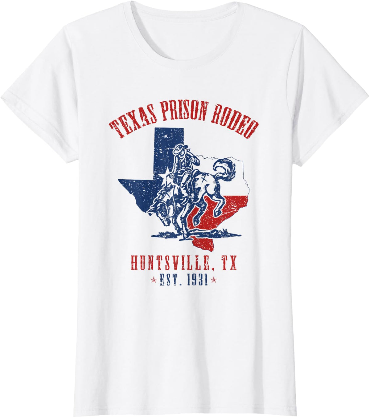 Texas Prison Rodeo Huntsville TX T-Shirt - White