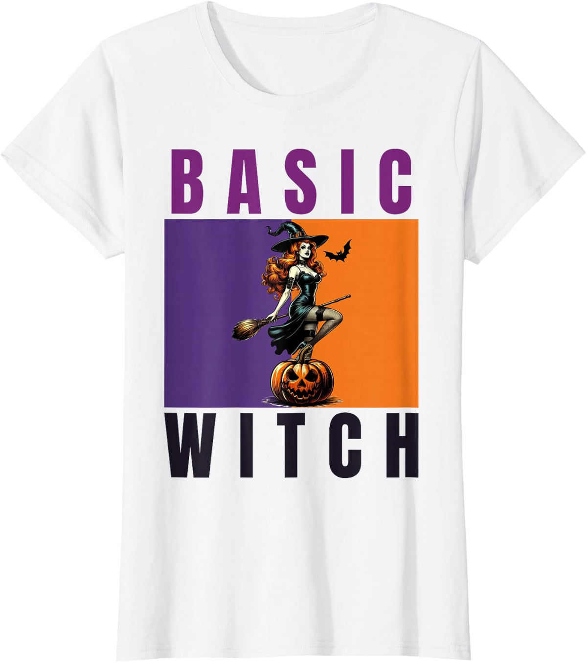 Basic Witch Retro T-Shirt - White