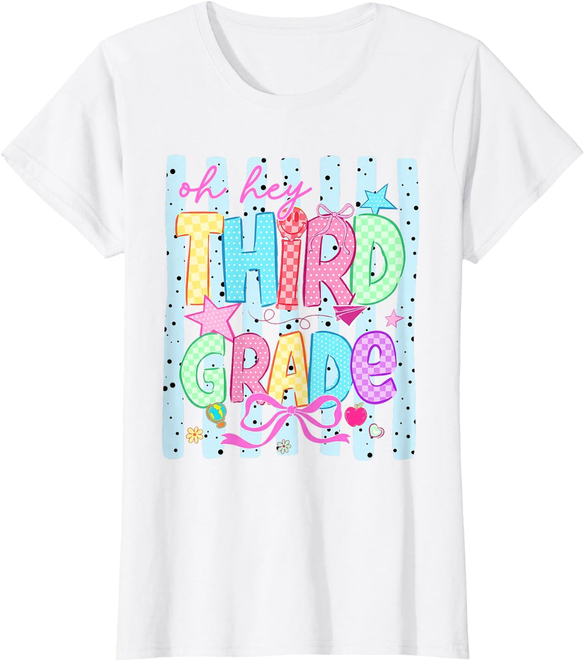 Back to School Oh Hey Third Grade Teachers Women Kids T-Shirt - White
