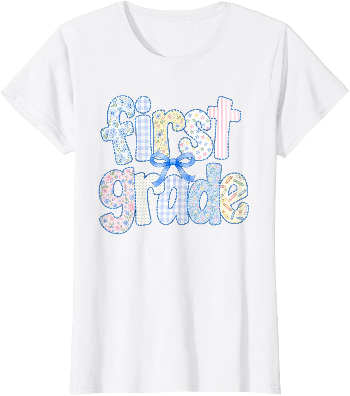 First Grade Teacher 1st Grade Team Elementary School T-Shirt - White