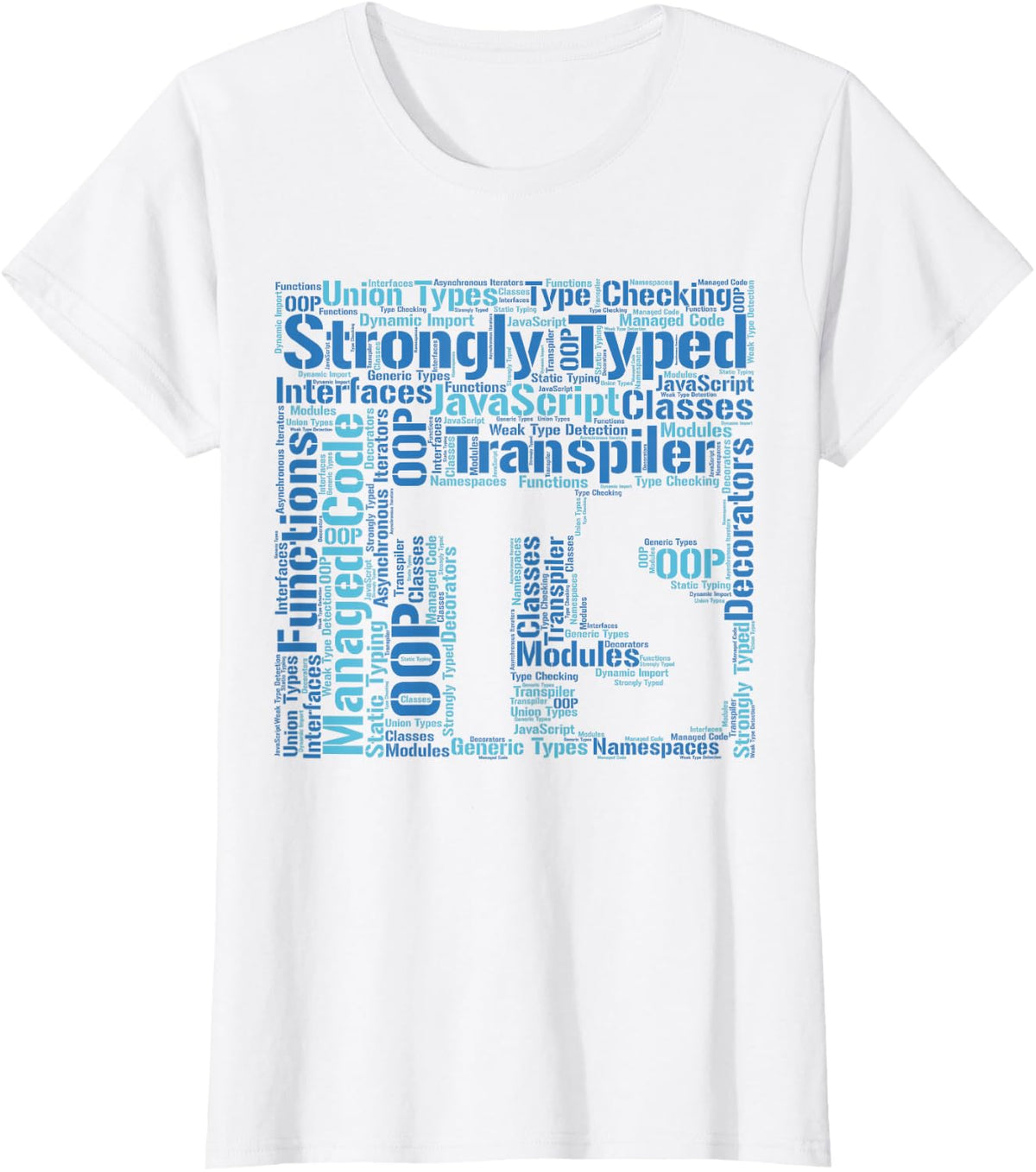 Original TypeScript Cloud T-Shirt | JavaScript T-Shirt - White