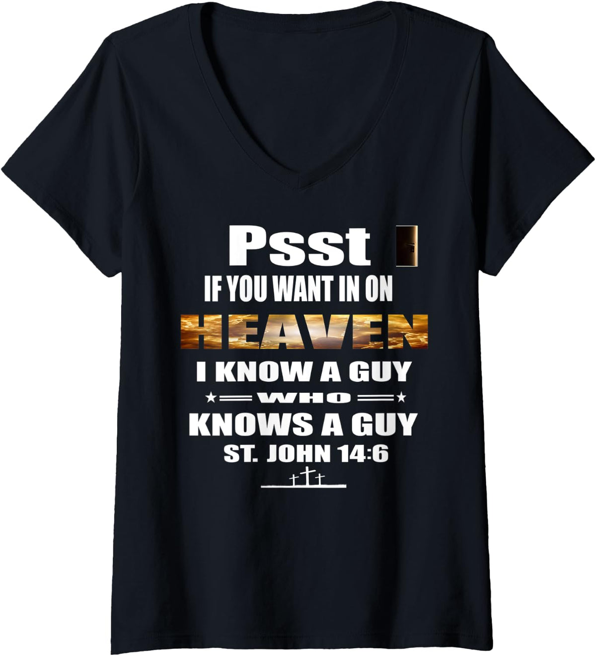 Womens Church Choir Director Christian Witness Choir Leader Gift V-Neck T-Shirt - Black