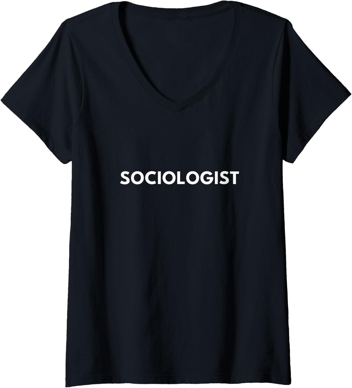 Women's Sociologist V-Neck T-Shirt - Black