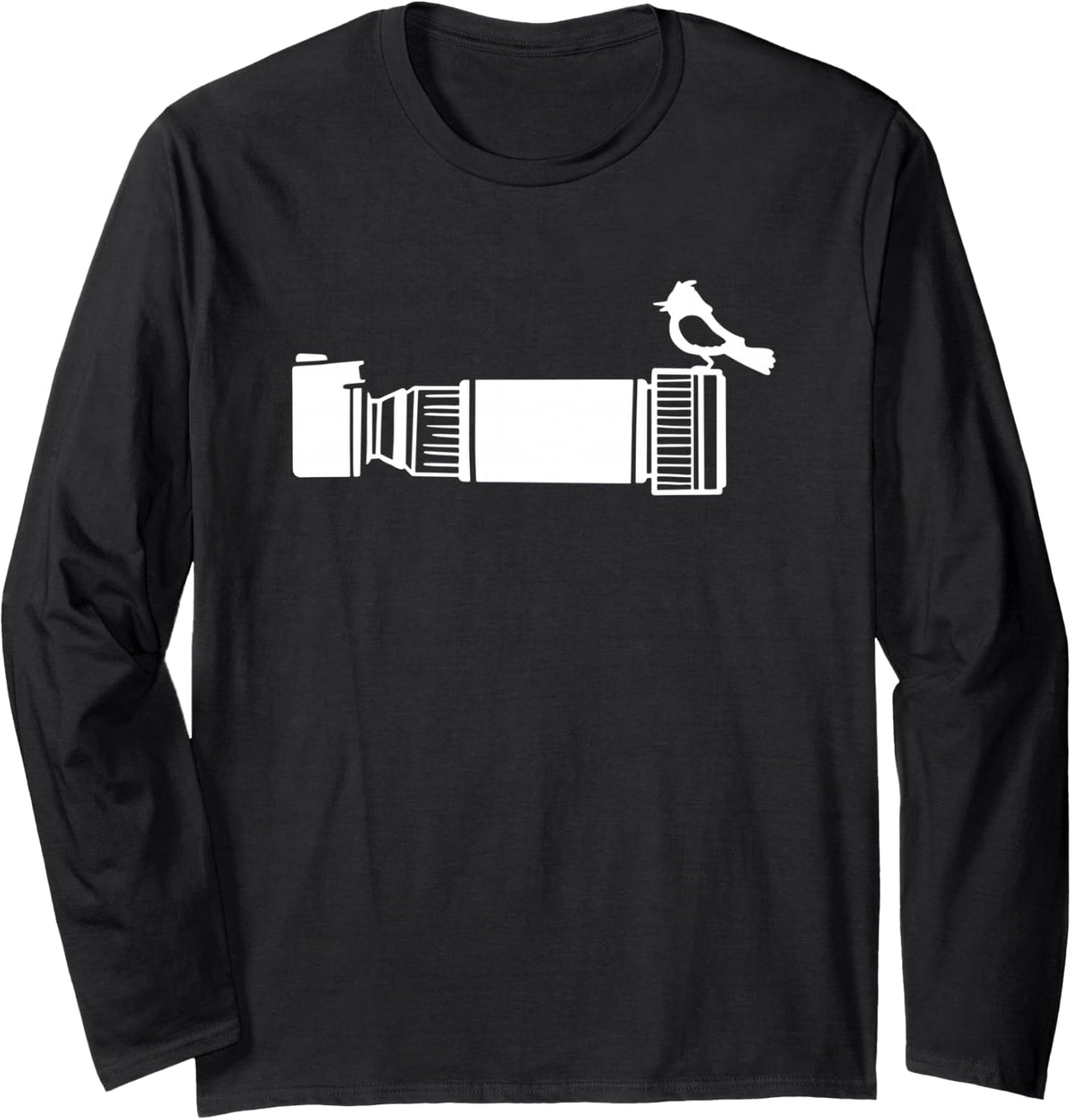 Bird Watcher, Nature Photography, Animal Photography Long Sleeve T-Shirt - Adult Unisex Black